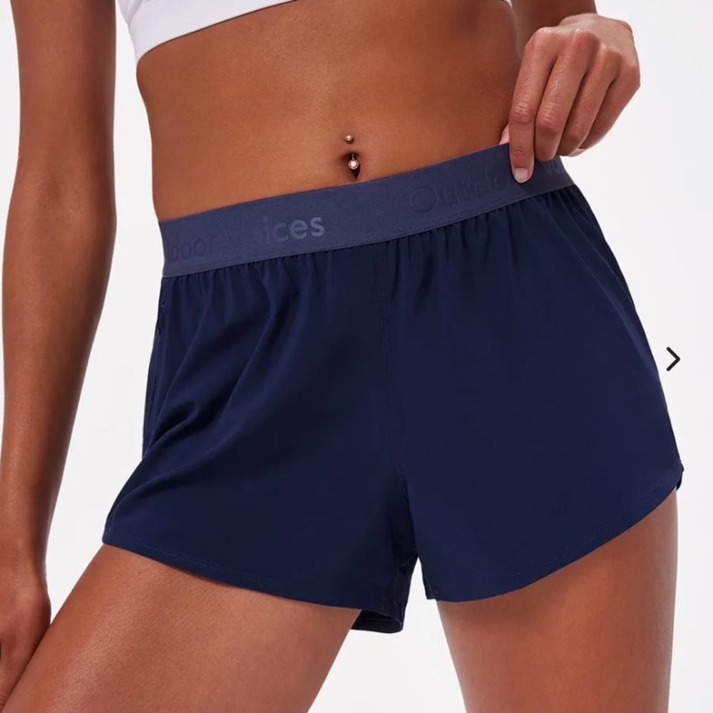 Outdoor Voices Navy Blue Athletic Shorts